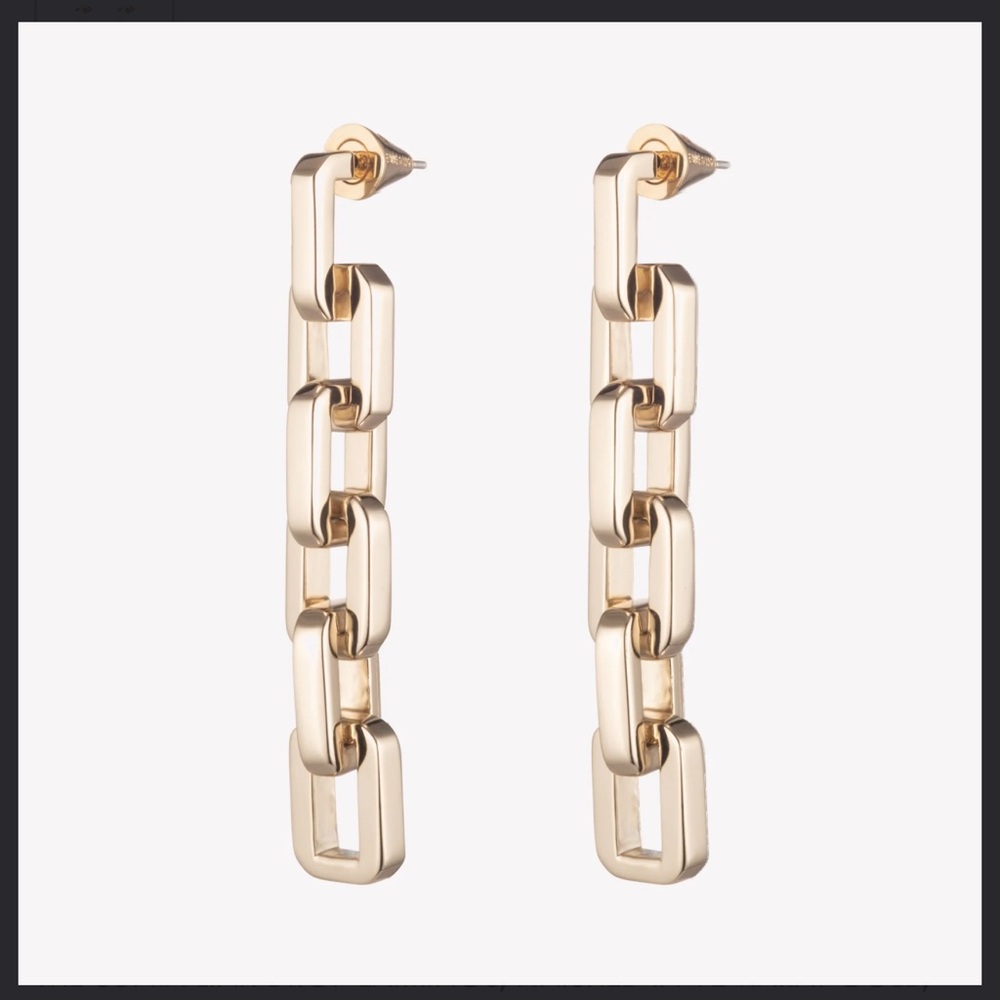 eddieBorgo supra link drop earrings